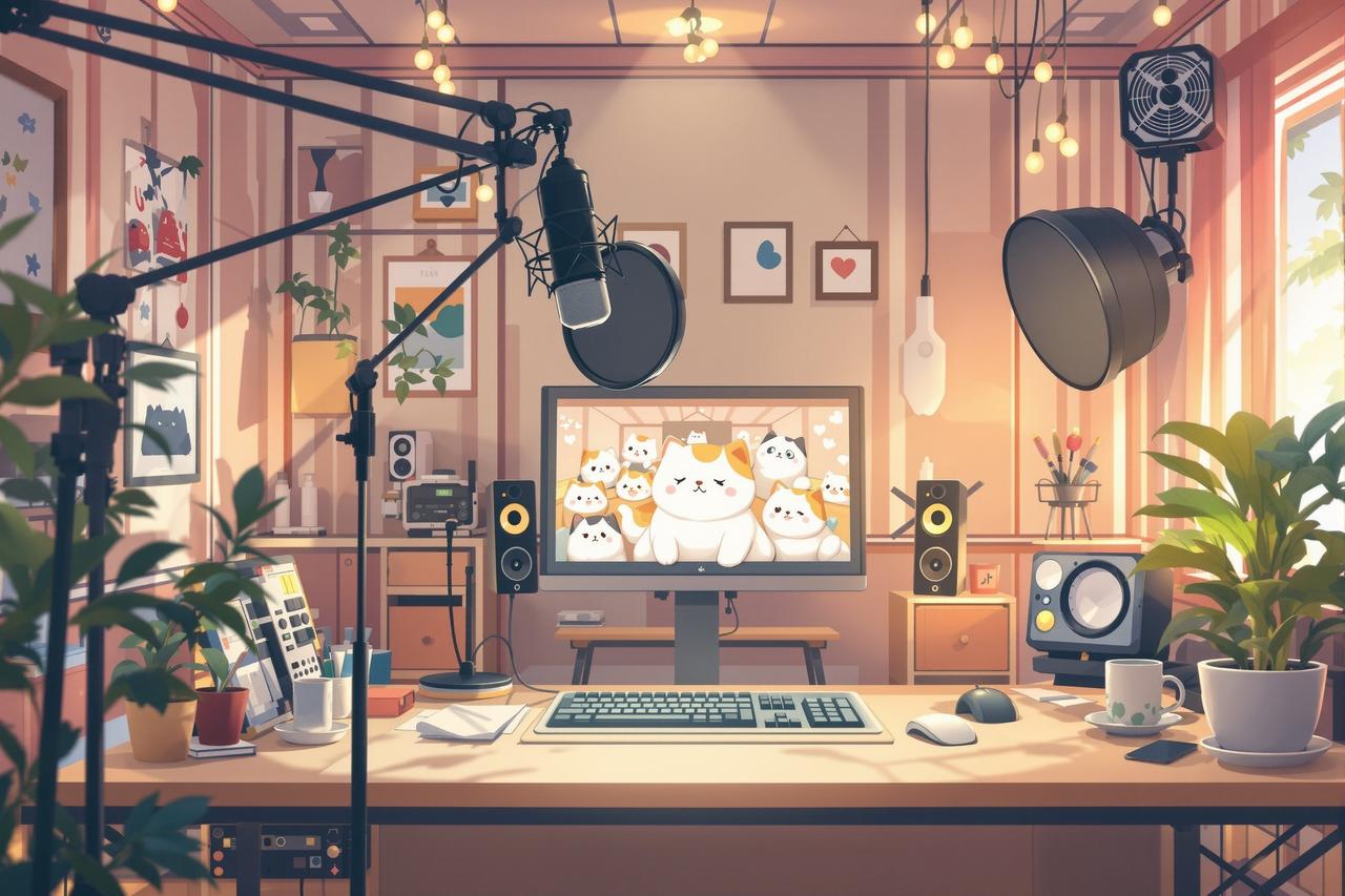 ai百合短剧新闻 - 配音大咖加盟！知名声优为《猫咪面包店》注入灵魂